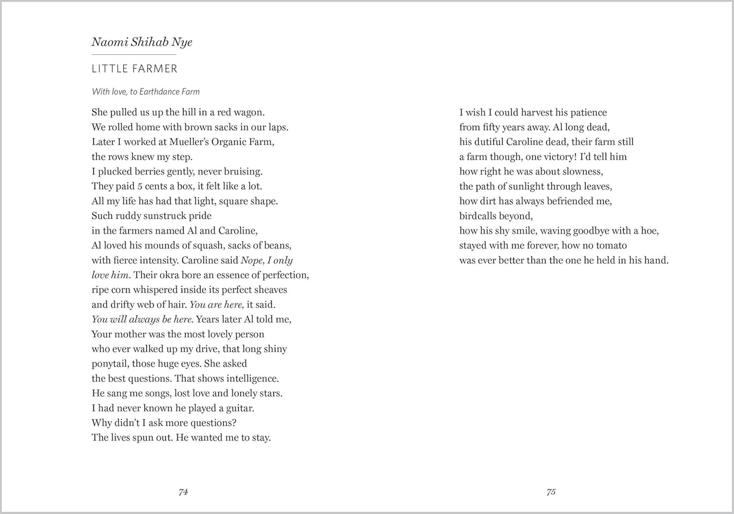 The Wonder of Small Things: Poems of Peace and Renewal by James Crewes poem Little Farmer