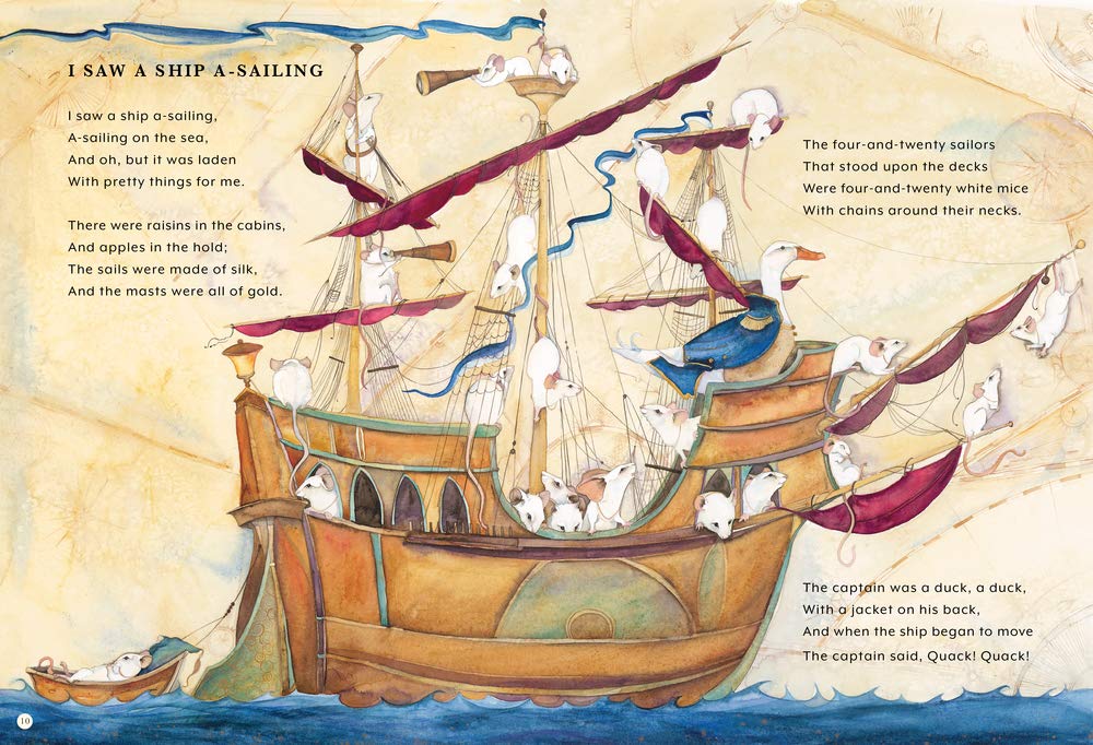 The Jackie Morris Book of Classic Nursery Rhymes (HB) - I saw a ship