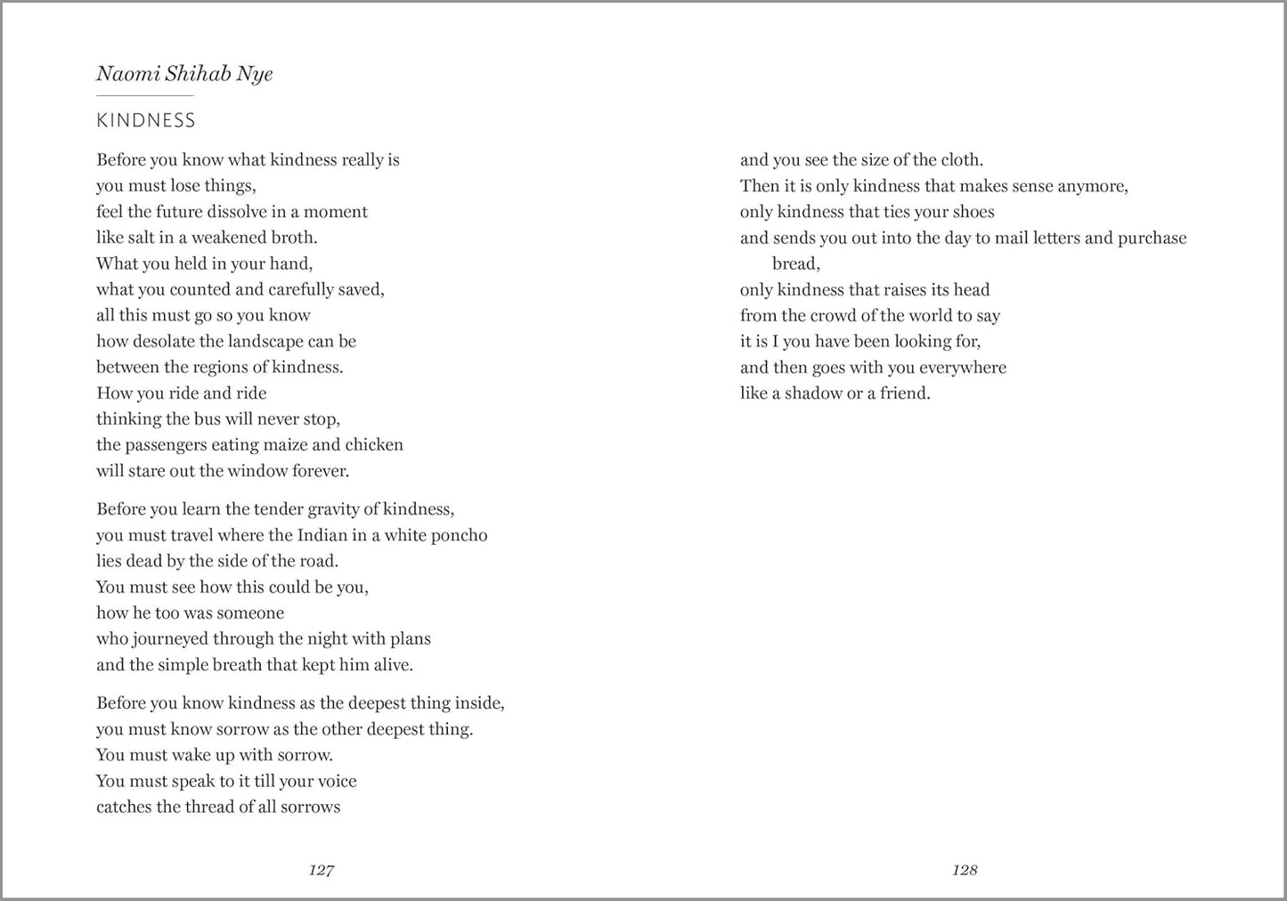 Path to Kindness: Poems of Connection and Joy pg 127 - 128