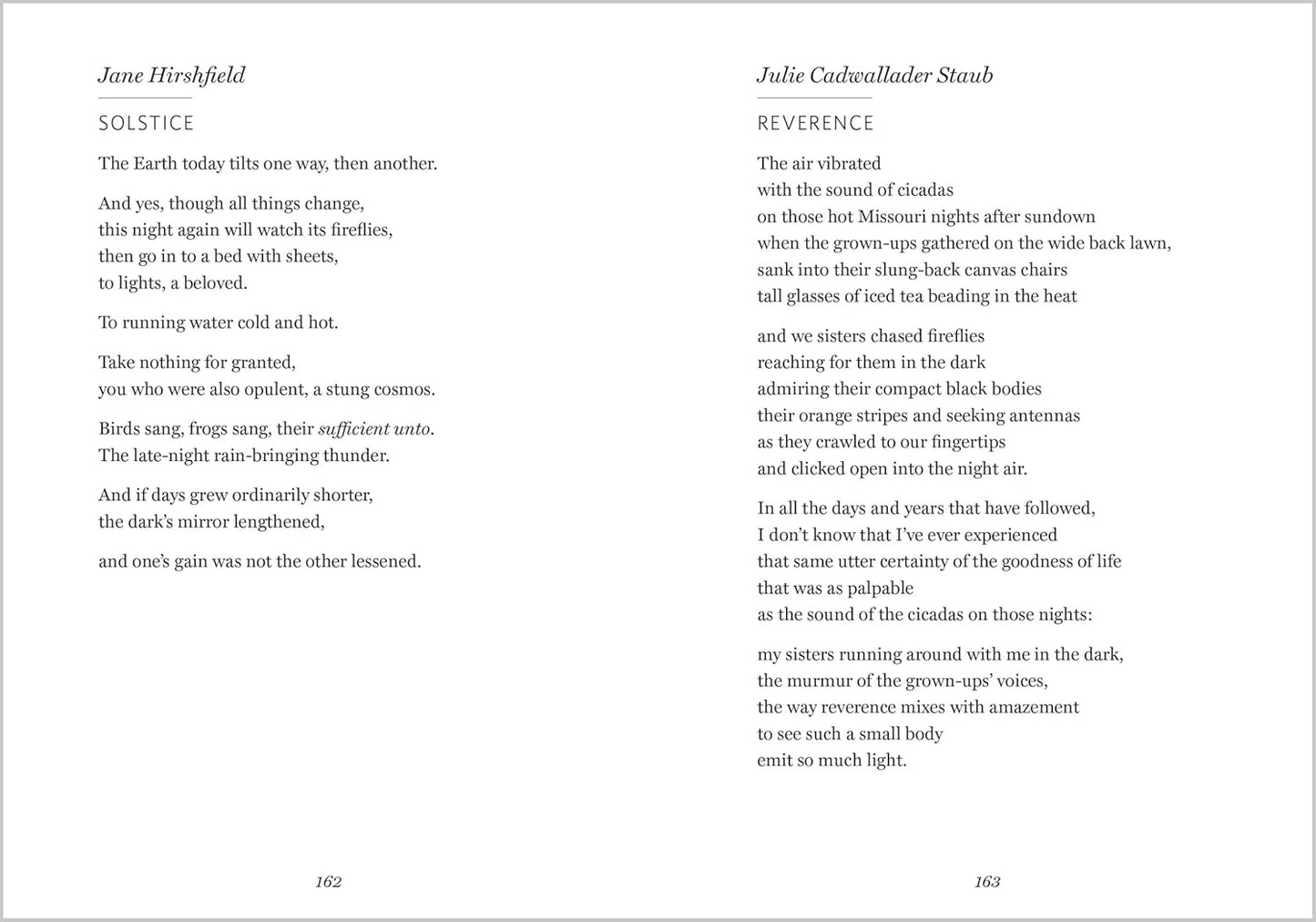 The Wonder of Small Things: Poems of Peace and Renewal by James Crewes Poem Solstice