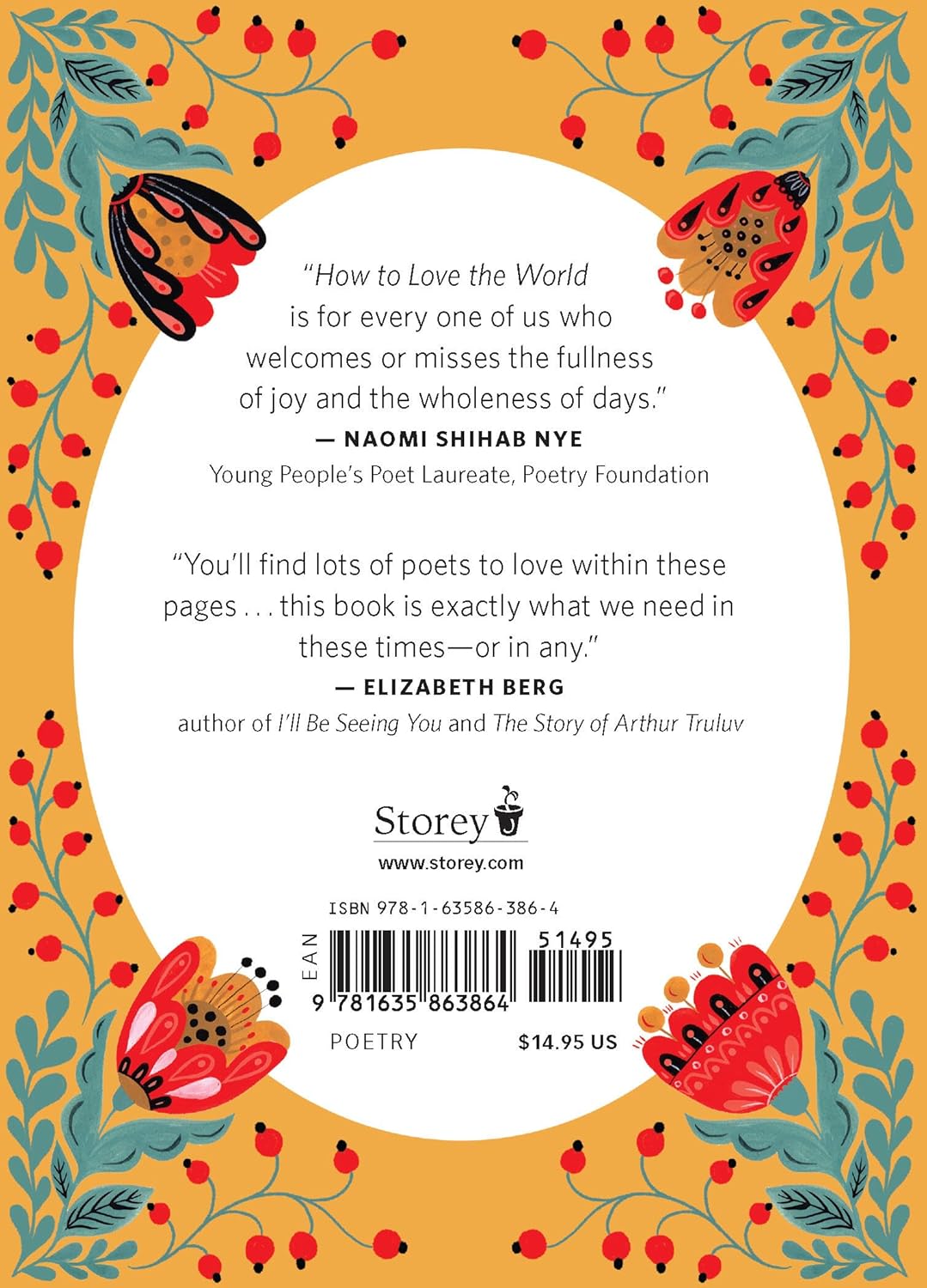 How to Love the World: Poems of Gratitude and Hope - back cover