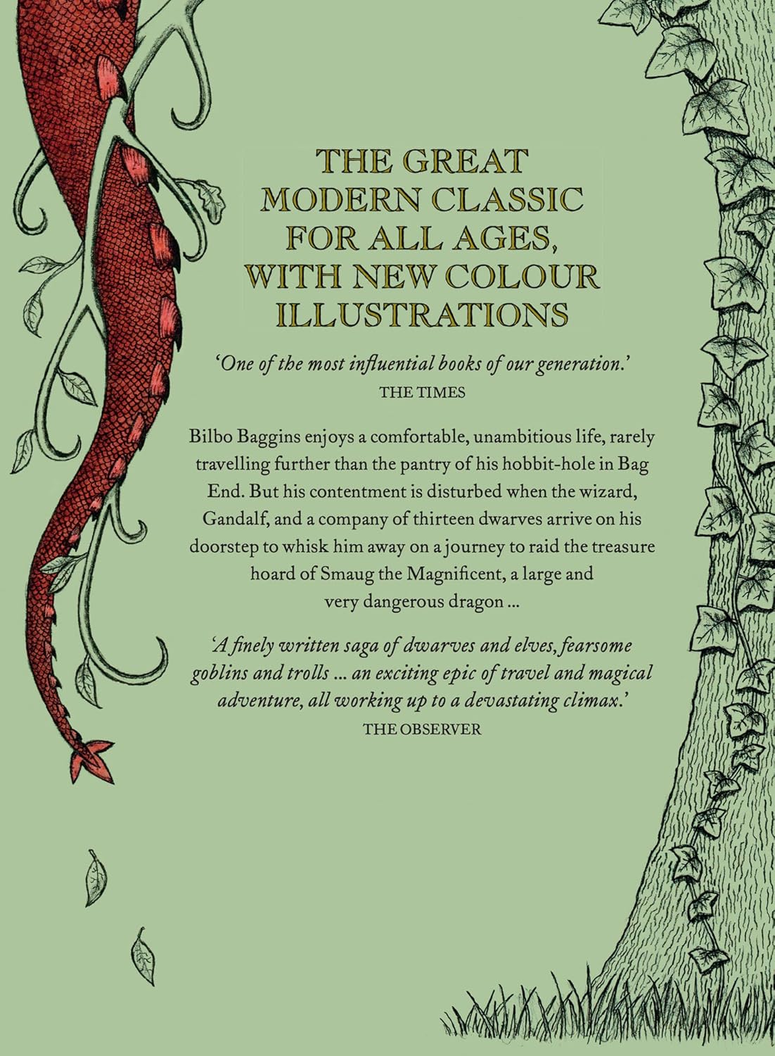 The Hobbit Illustrated Edition - J. R. R. Tolkien (HB) back cover