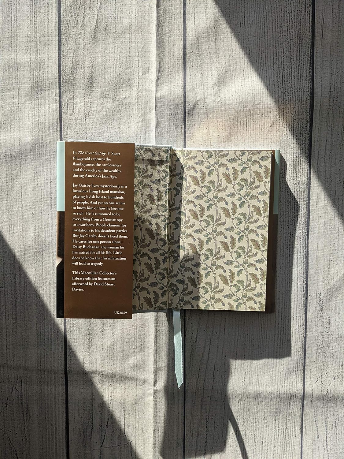 The Great Gatsby - F. Scott Fitzgerald inside cover
