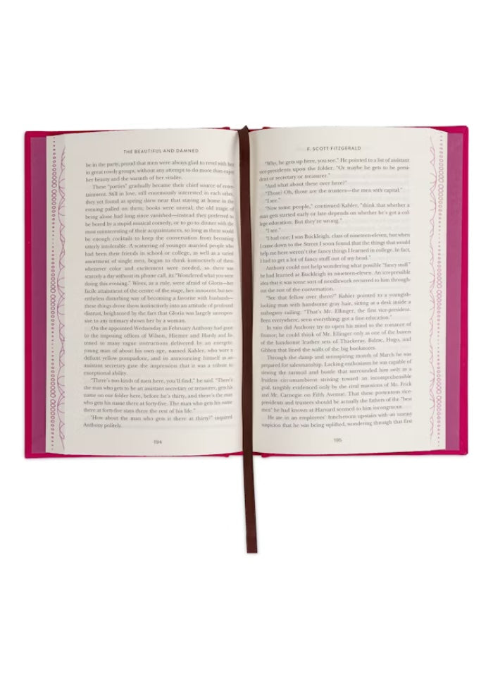 The Beautiful and Damned - Signature Clothbound Editions - open book with page keeper