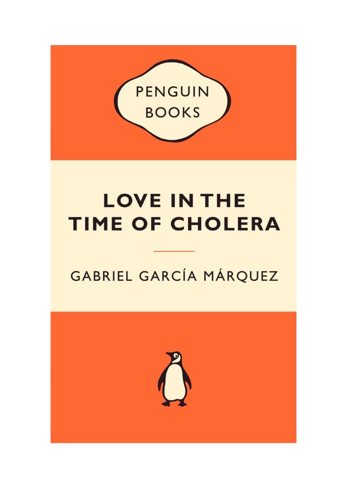 Book cover of 'Love in the Time of Cholera' by Gabriel García Márquez with Penguin Books logo.
