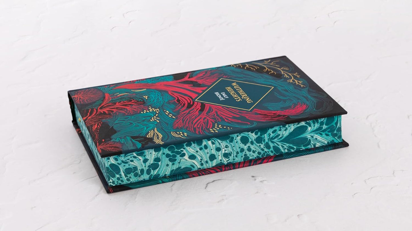 Decorative box with floral design on a white background