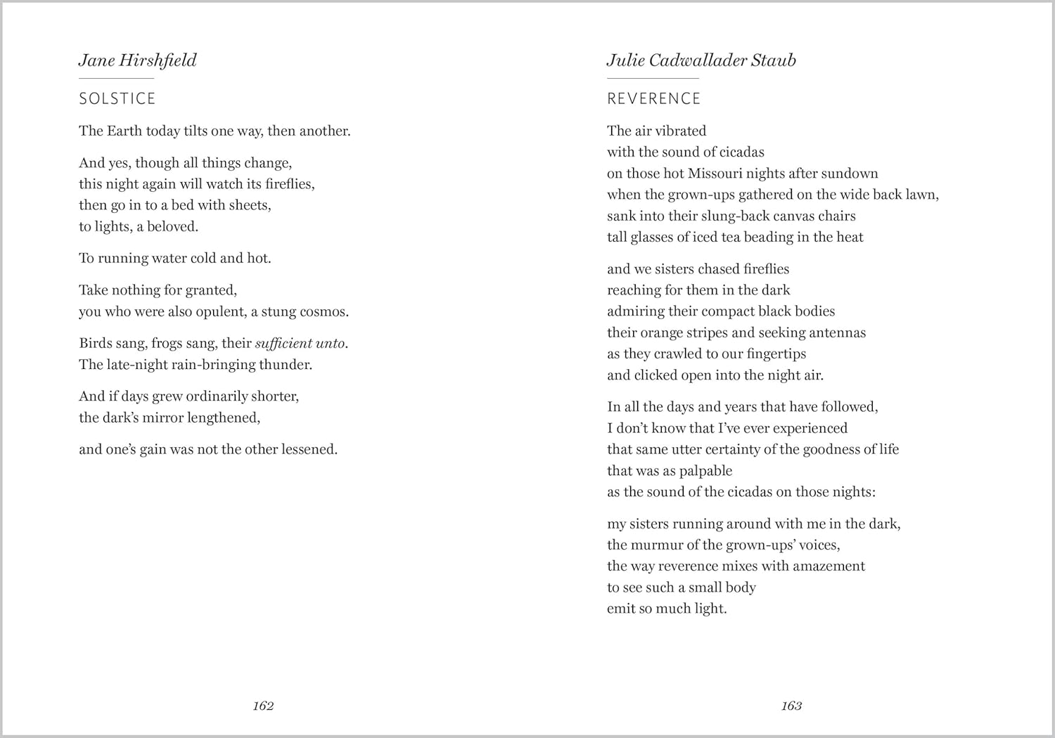 The Wonder of Small Things: Poems of Peace and Renewal by James Crewes Poem Solstice