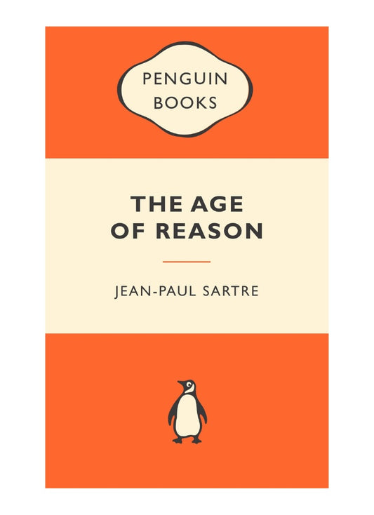 Book cover of 'The Age of Reason' by Jean-Paul Sartre with Penguin Books logo.