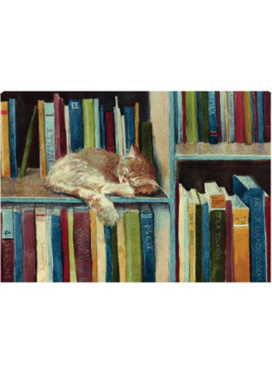 Book Kitten Card by Sarah Mac