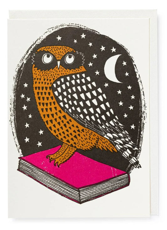 Archivist Press Card - Book Owl