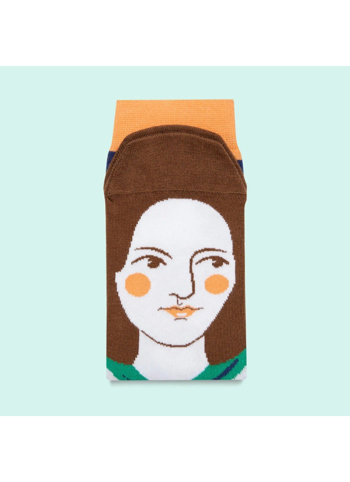 Chatty feet socks - Charlotte Brontoe folded