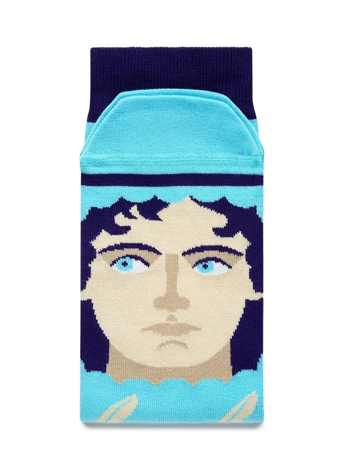 Chatty feet socks - Jane Austoe folded