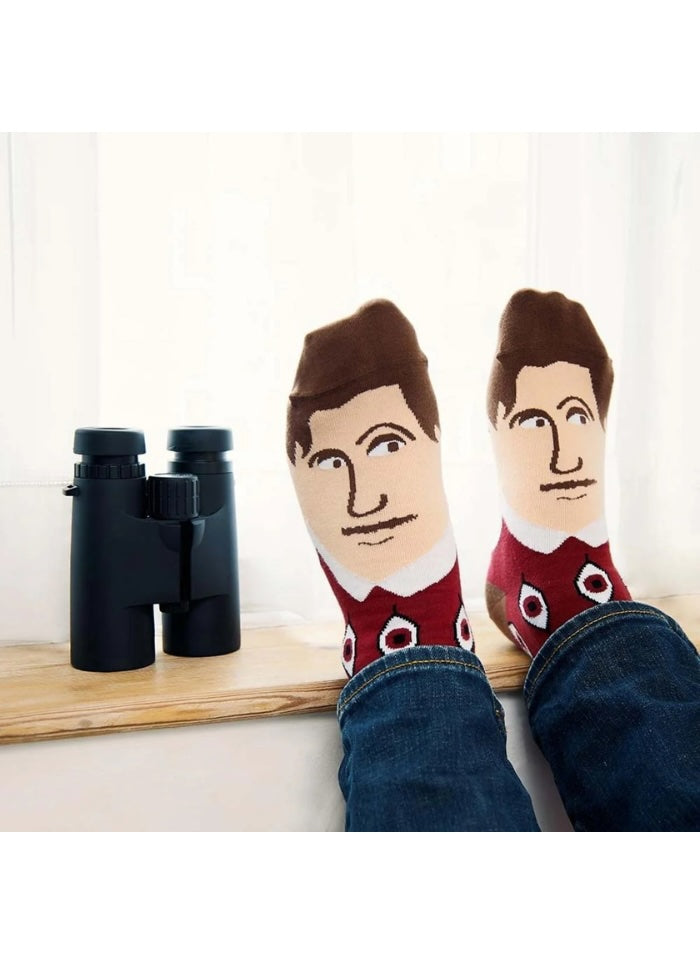 Chatty feet socks - George Toewell on feet