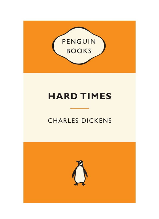 Book cover of 'Hard Times' by Charles Dickens with Penguin Books logo.