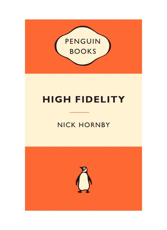 Book cover of 'High Fidelity' by Nick Hornby with Penguin Books logo