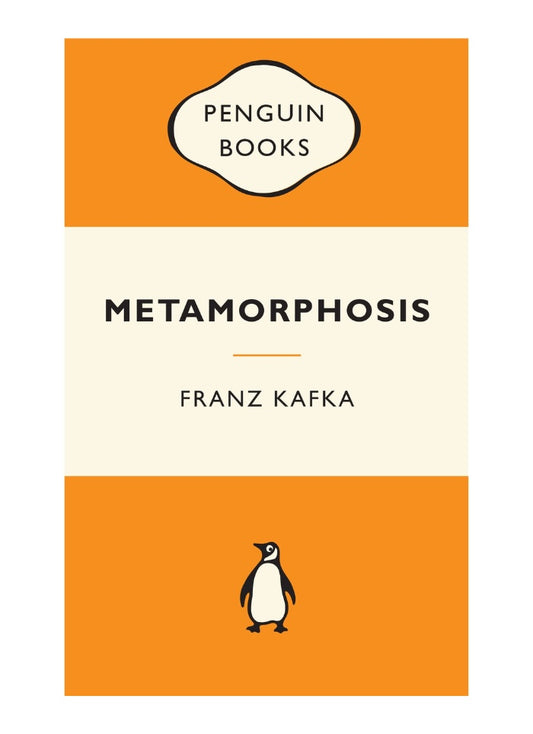 Book cover of 'Metamorphosis' by Franz Kafka with Penguin Books logo