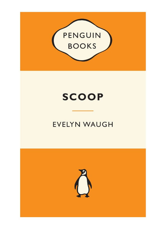 Book cover of 'Scoop' by Evelyn Waugh with Penguin Books logo
