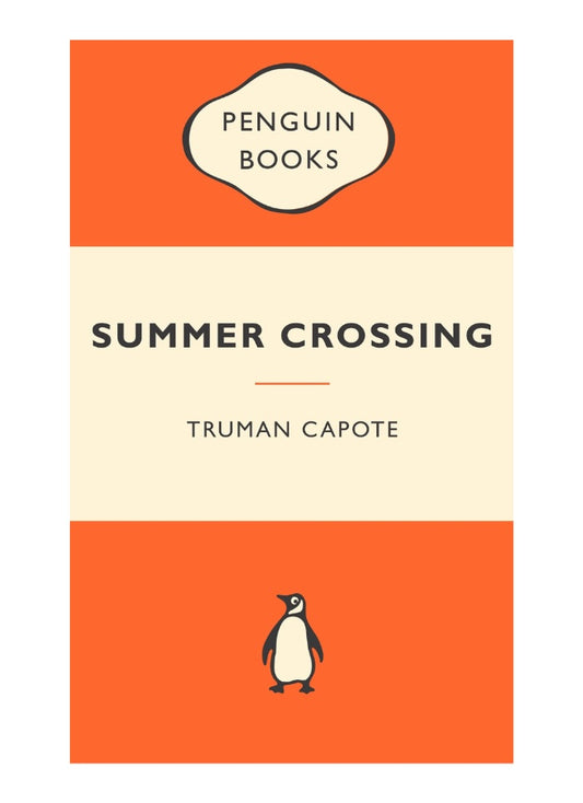 Book cover of 'Summer Crossing' by Truman Capote with Penguin Books logo.